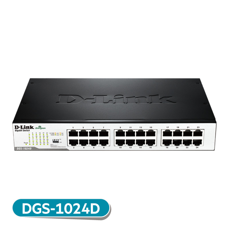 DGS-1024D/EEE節能網路交換器/24埠Gigabit節能型...