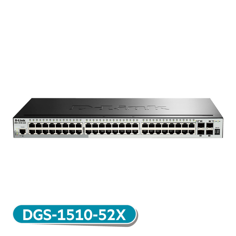 DGS-1510-52X Layer 2+ 可堆疊智慧型網管/48埠...